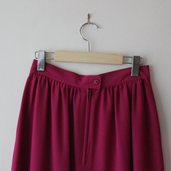 Vintage Magenta Skirt - Picture 12 of 14